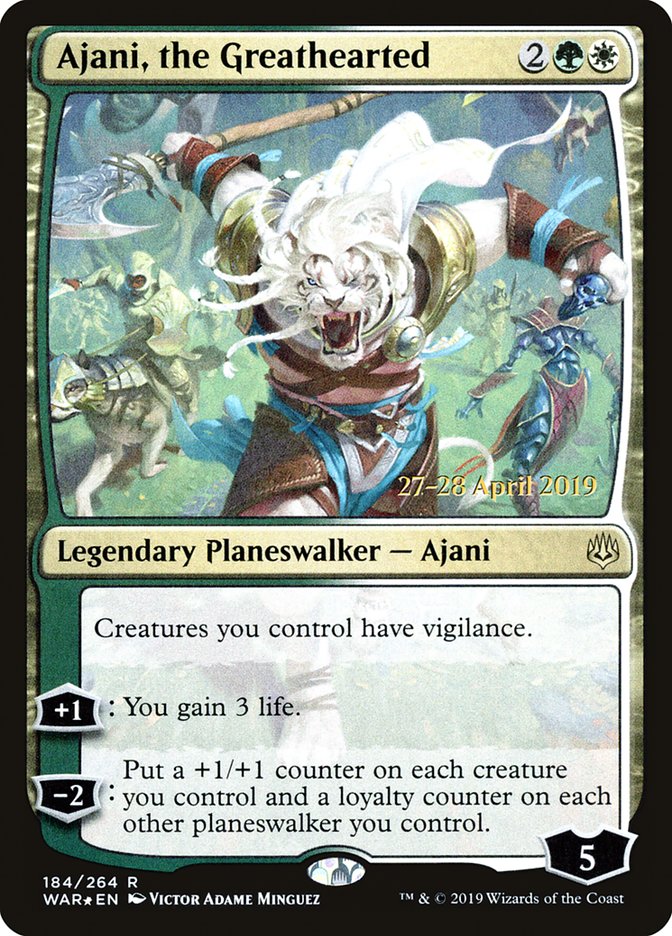 Ajani, the Greathearted  [War of the Spark Prerelease Promos] | Devastation Store
