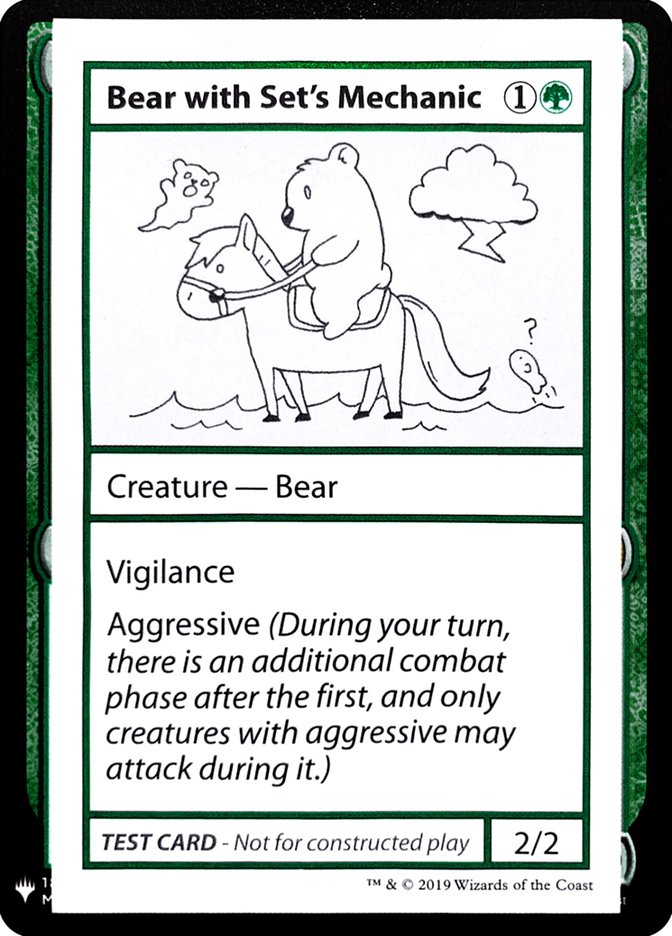 Bear with Set's Mechanic [Mystery Booster Playtest Cards] | Devastation Store