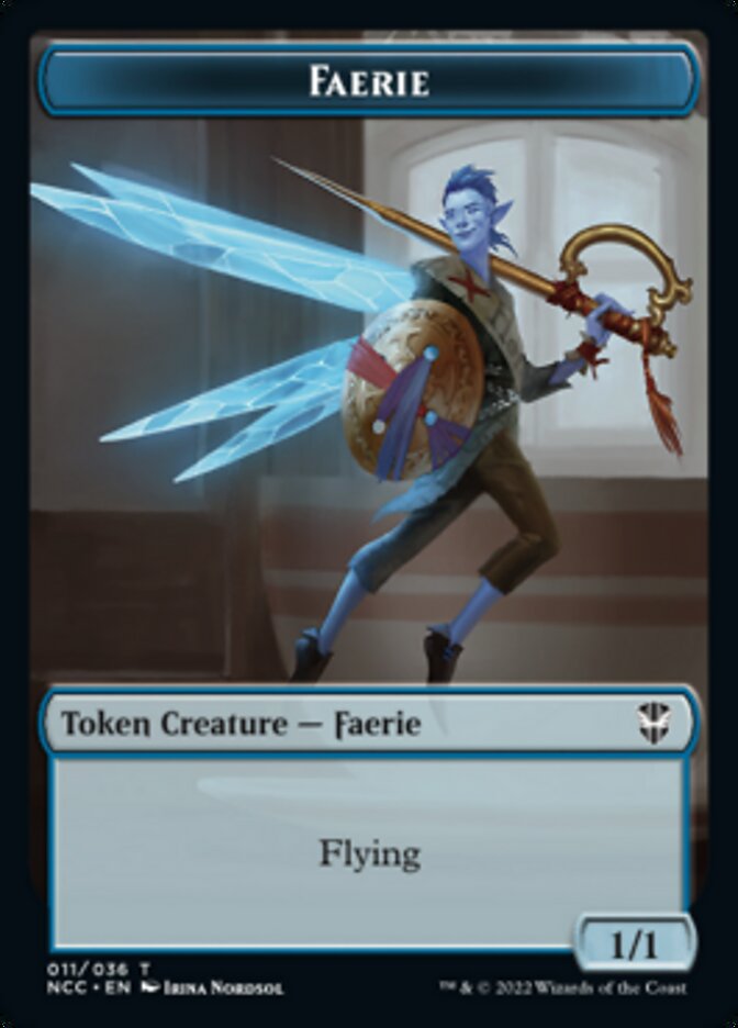 Faerie // Rogue Double-sided Token [Streets of New Capenna Commander Tokens] | Devastation Store