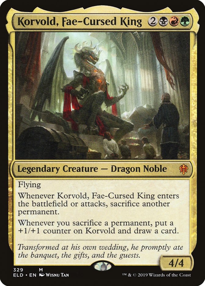 Korvold, Fae-Cursed King [Throne of Eldraine] | Devastation Store