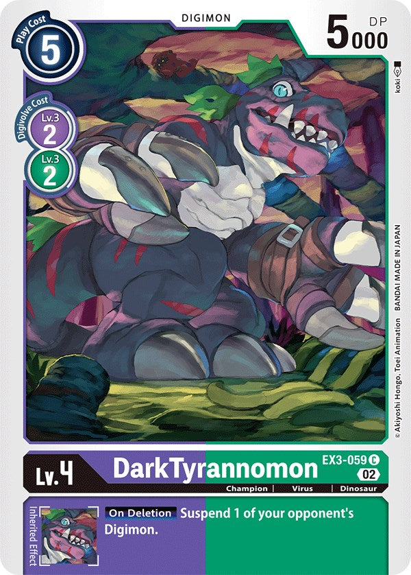 DarkTyrannomon [EX3-059] [Draconic Roar] | Devastation Store
