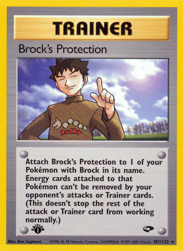 Brock's Protection (101/132) [Gym Challenge 1st Edition] | Devastation Store