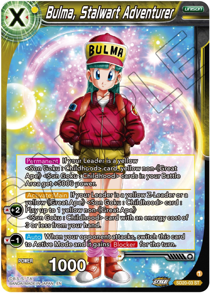 Bulma, Stalwart Adventurer (SD20-03) [Dawn of the Z-Legends] | Devastation Store