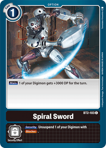 Spiral Sword [BT2-103] [Release Special Booster Ver.1.0] | Devastation Store