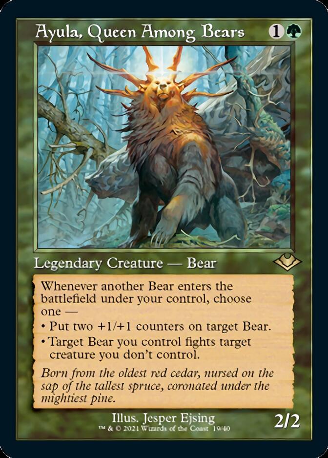 Ayula, Queen Among Bears (Retro Foil Etched) [Modern Horizons 2] | Devastation Store
