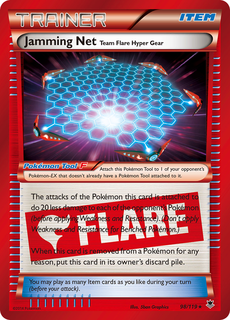 Jamming Net Team Flare Hyper Gear (98/119) [XY: Phantom Forces] | Devastation Store