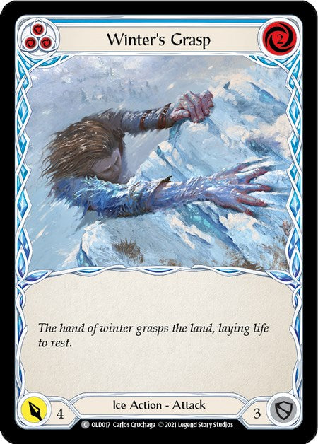 Winter's Grasp (Blue) [OLD017] (Tales of Aria Oldhim Blitz Deck)  1st Edition Normal | Devastation Store