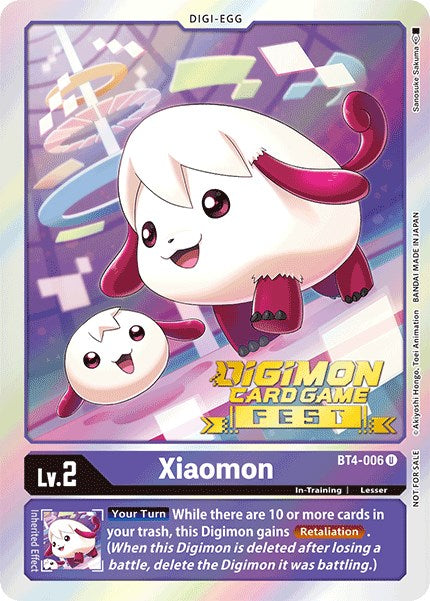 Xiaomon [BT4-006] (Digimon Card Game Fest 2022) [Great Legend Promos] | Devastation Store