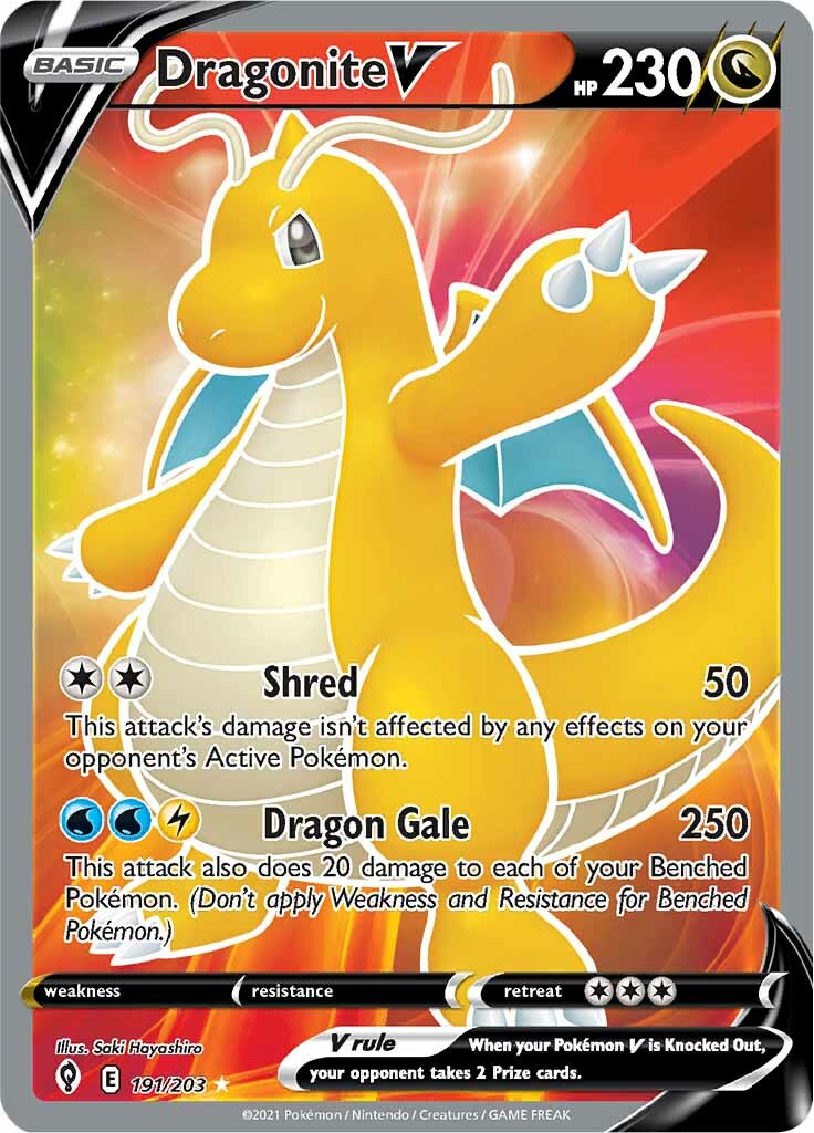 Dragonite V (191/203) [Sword & Shield: Evolving Skies] | Devastation Store