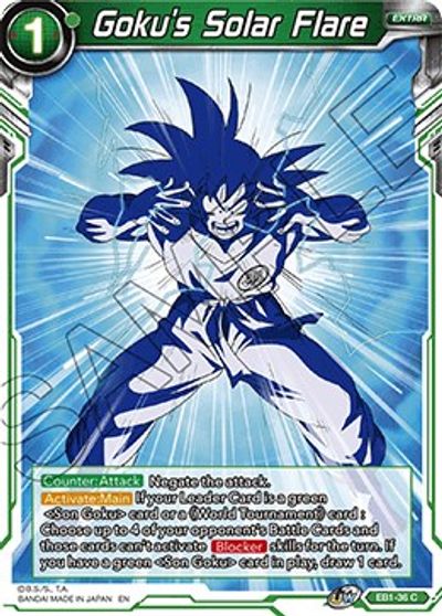 Goku's Solar Flare (EB1-36) [Battle Evolution Booster] | Devastation Store