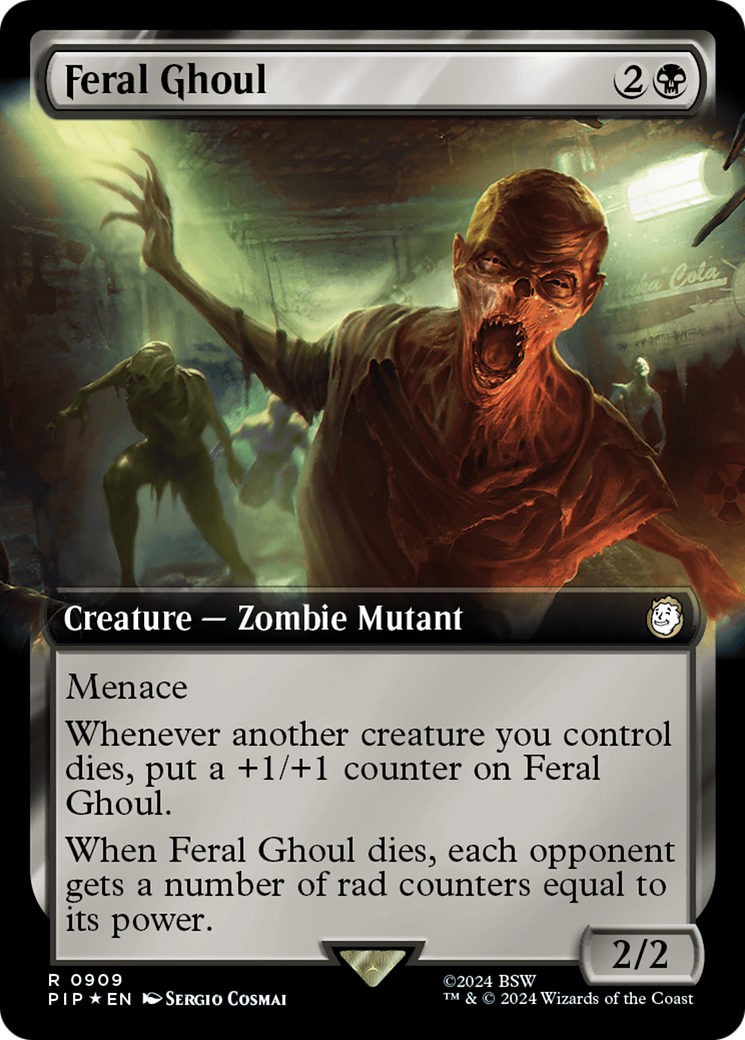 Feral Ghoul (Extended Art) (Surge Foil) [Fallout] | Devastation Store