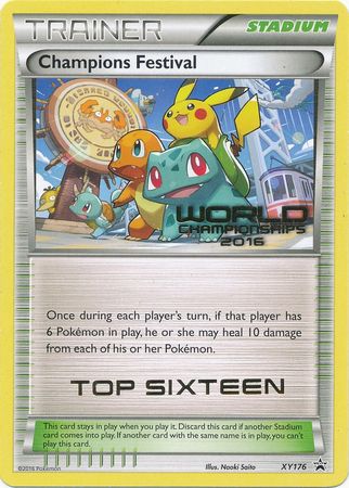 Champions Festival 2016 Top Sixteen (XY176) [XY: Black Star Promos] | Devastation Store