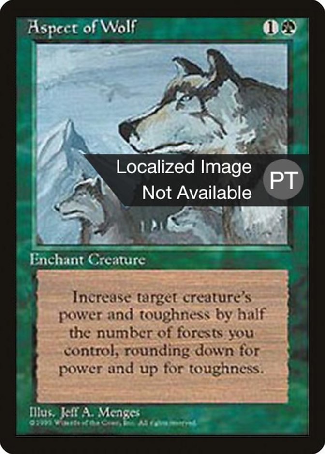 Aspect of Wolf [Fourth Edition (Foreign Black Border)] | Devastation Store