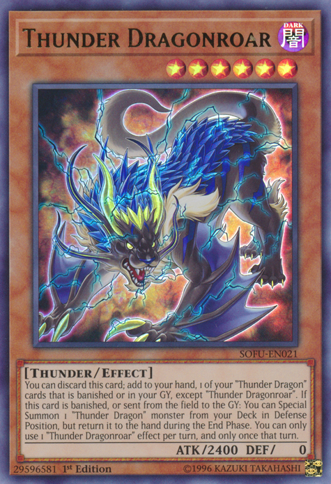 Thunder Dragonroar [SOFU-EN021] Ultra Rare | Devastation Store
