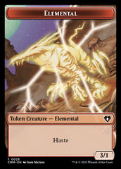Clue // Elemental (0025) Double-Sided Token [Commander Masters Tokens] | Devastation Store