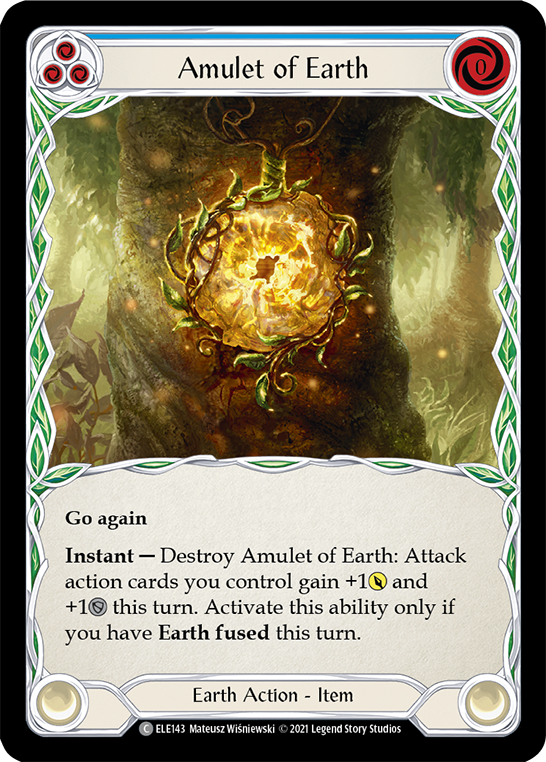 Amulet of Earth [ELE143] (Tales of Aria)  1st Edition Rainbow Foil | Devastation Store