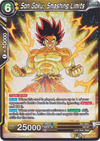 Son Goku, Smashing Limits [DB3-078] | Devastation Store