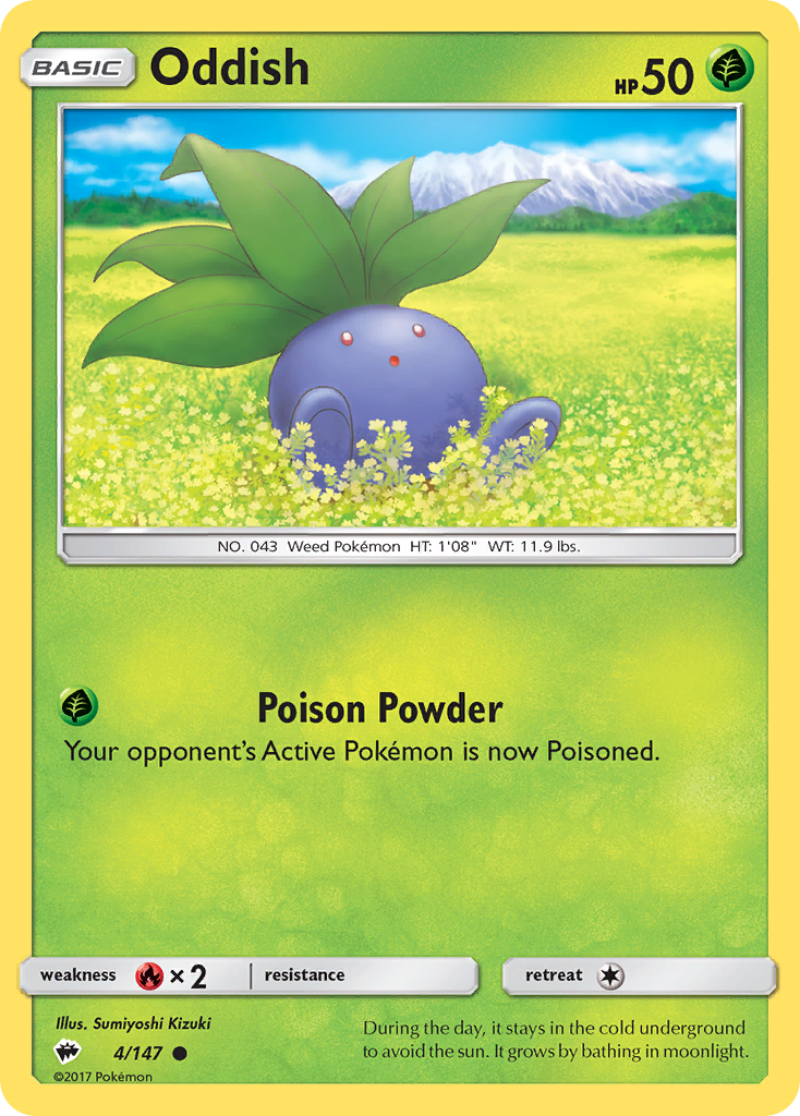 Oddish (4/147) [Sun & Moon: Burning Shadows] | Devastation Store