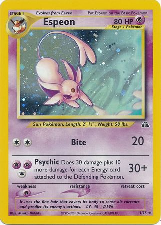 Espeon (1/75) [Neo Discovery Unlimited] | Devastation Store