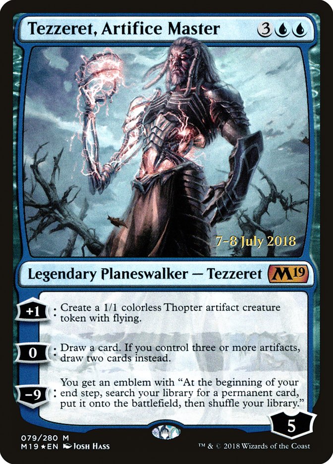 Tezzeret, Artifice Master  [Core Set 2019 Prerelease Promos] - Devastation Store | Devastation Store