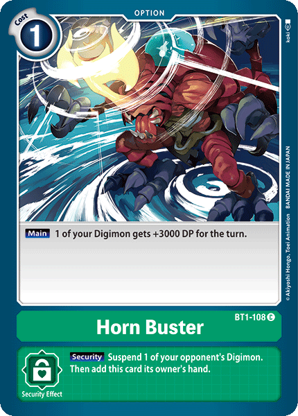 Horn Buster [BT1-108] [Release Booster Ver.1.0] | Devastation Store