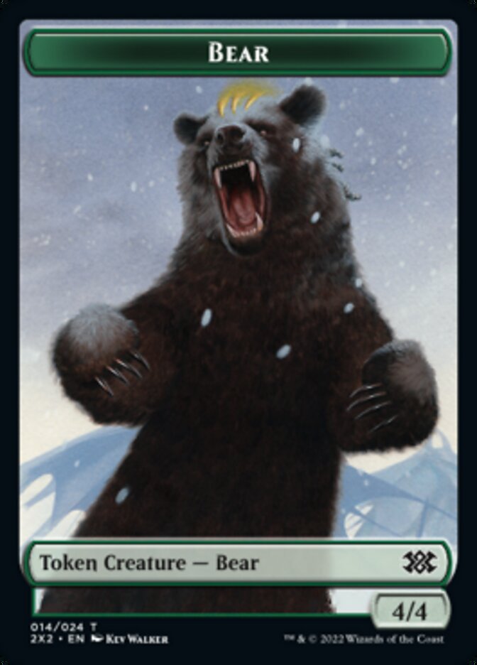 Bear // Angel Double-sided Token [Double Masters 2022 Tokens] | Devastation Store