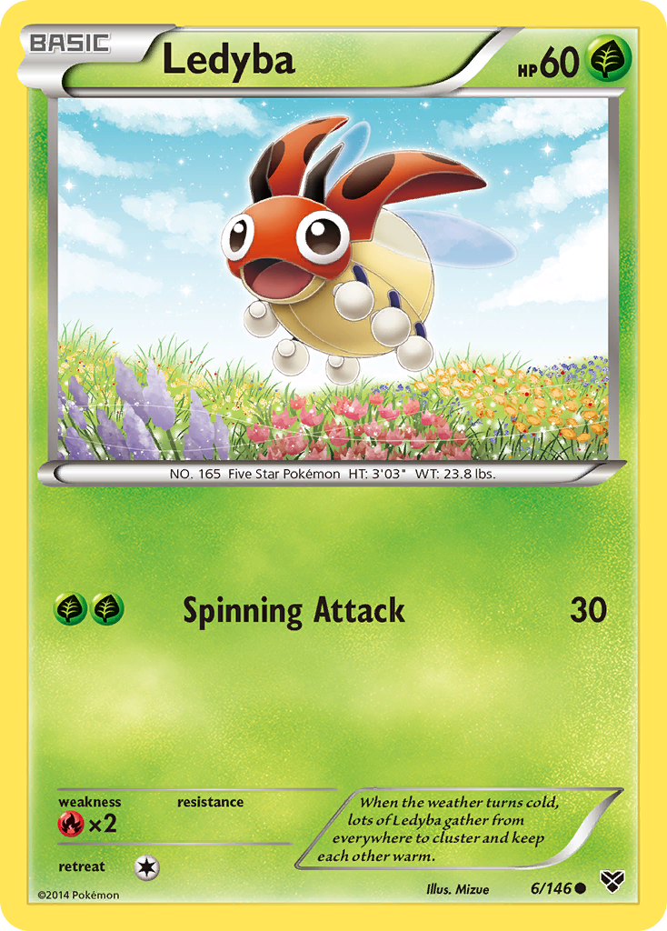 Ledyba (6/146) [XY: Base Set] | Devastation Store