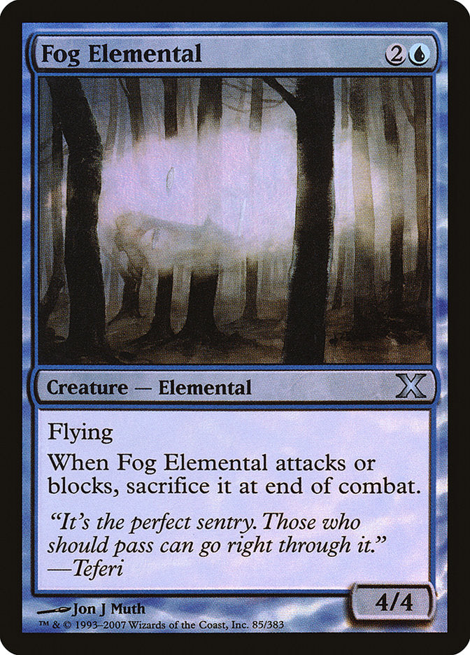 Fog Elemental (Premium Foil) [Tenth Edition] | Devastation Store