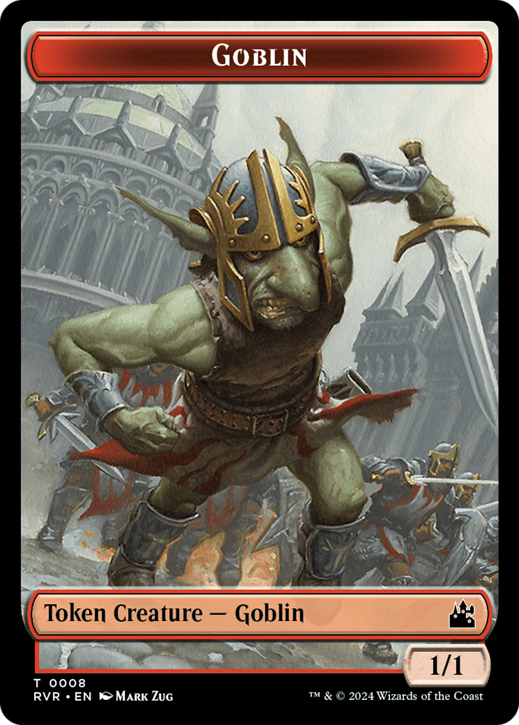 Goblin (0008) // Zombie Double-Sided Token [Ravnica Remastered Tokens] | Devastation Store