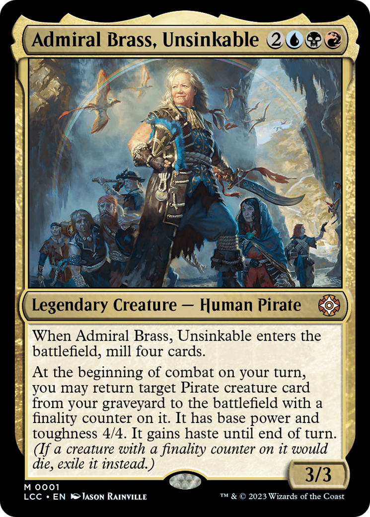 Admiral Brass, Unsinkable [The Lost Caverns of Ixalan Commander] | Devastation Store