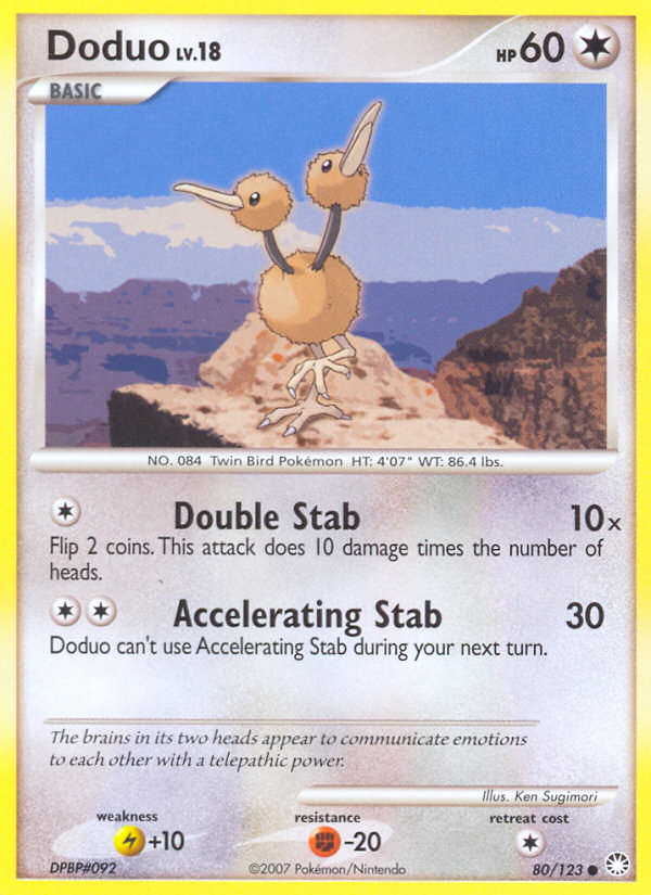 Doduo (80/123) [Diamond & Pearl: Mysterious Treasures] | Devastation Store