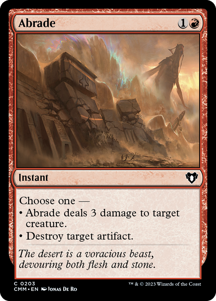 Abrade [Commander Masters] | Devastation Store