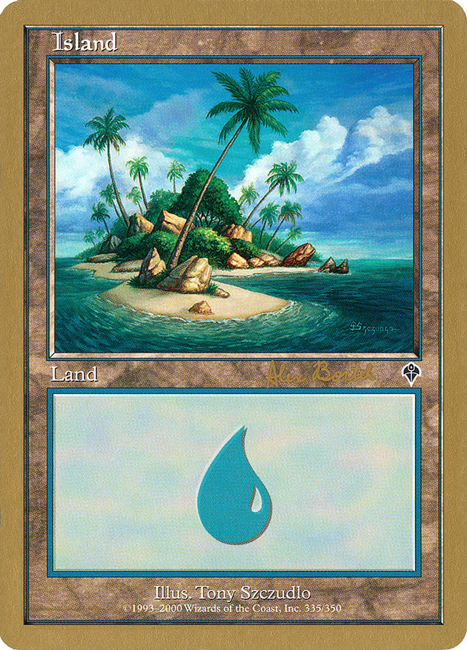 Island (ab335b) (Alex Borteh) [World Championship Decks 2001] | Devastation Store