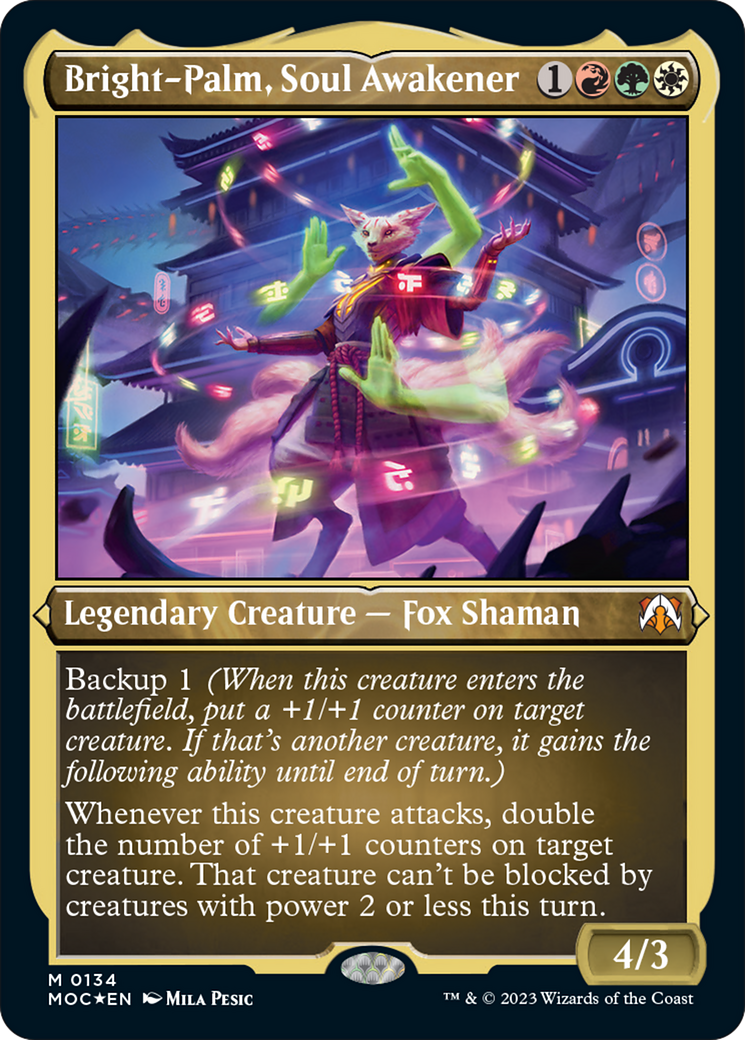 Bright-Palm, Soul Awakener (Display Commander) [March of the Machine Commander] | Devastation Store