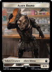 Alien Rhino // Treasure (0030) Double-Sided Token [Doctor Who Tokens] | Devastation Store