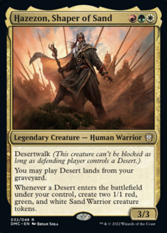 Hazezon, Shaper of Sand [Dominaria United Commander] | Devastation Store
