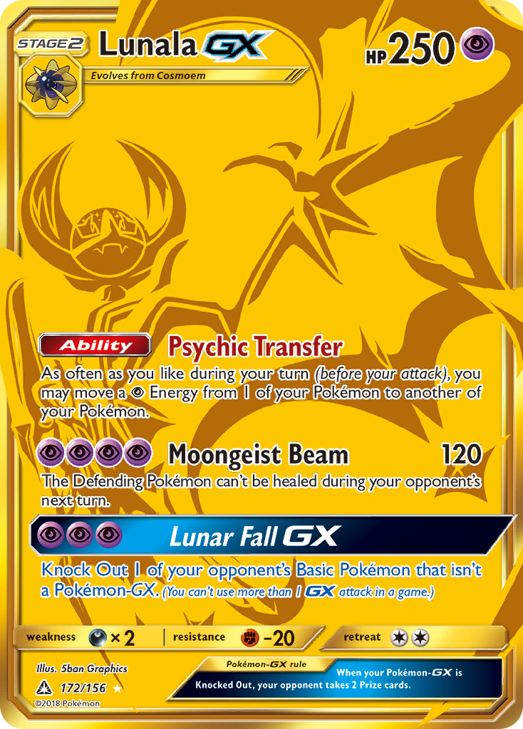 Lunala GX (172/156) [Sun & Moon: Ultra Prism] | Devastation Store