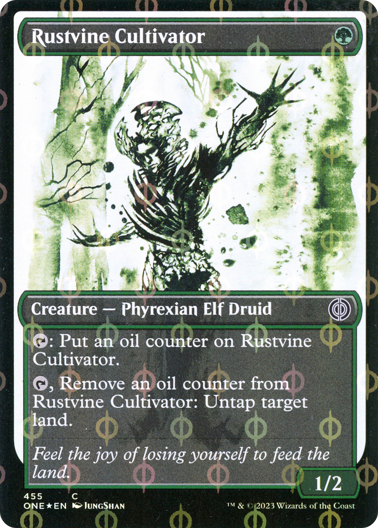 Rustvine Cultivator (Showcase Ichor Step-and-Compleat Foil) [Phyrexia: All Will Be One] | Devastation Store