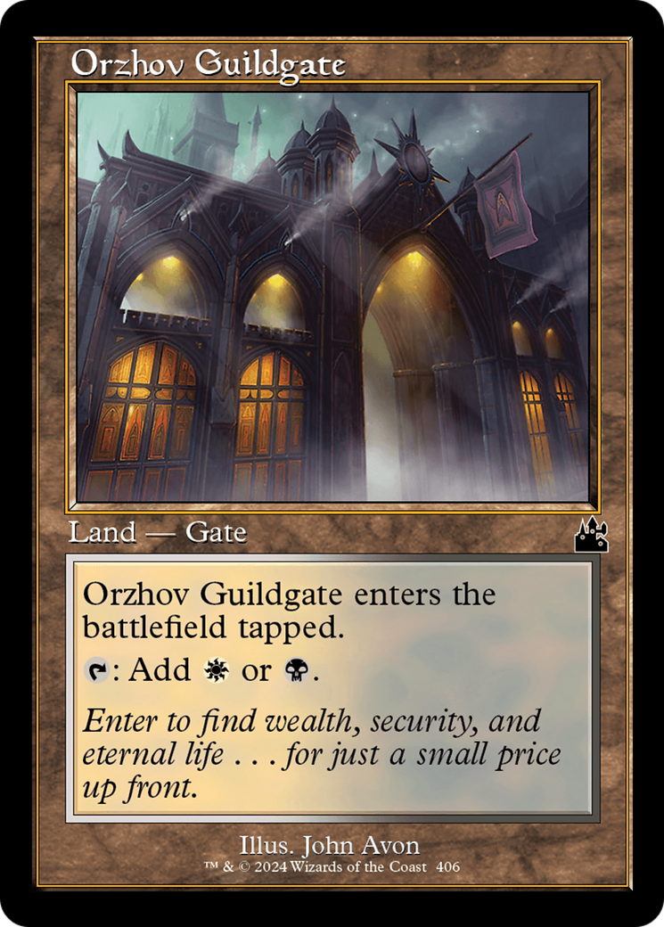 Orzhov Guildgate (Retro Frame) [Ravnica Remastered] | Devastation Store