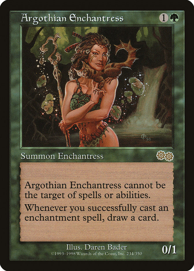 Argothian Enchantress [Urza's Saga] | Devastation Store