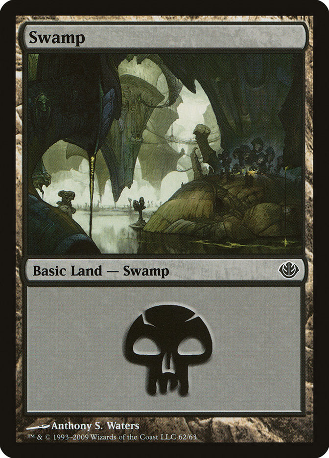 Swamp (62) [Duel Decks: Garruk vs. Liliana] - Devastation Store | Devastation Store