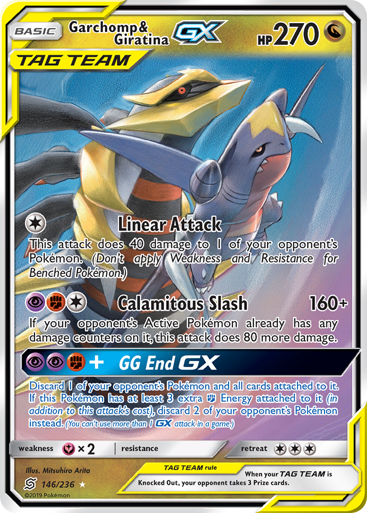 Garchomp & Giratina GX (146/236) [Sun & Moon: Unified Minds] | Devastation Store