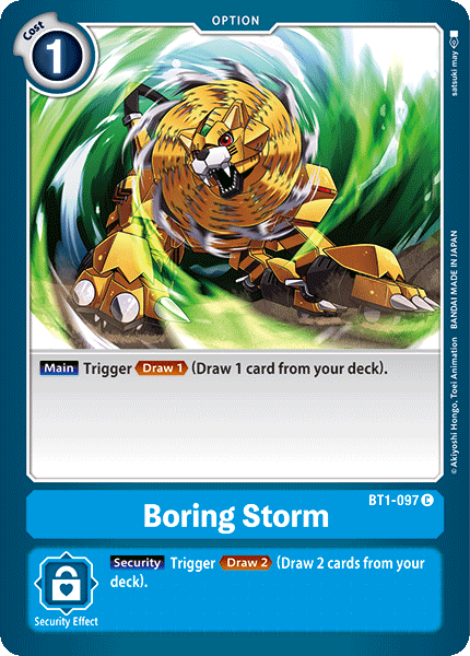 Boring Storm [BT1-097] [Release Special Booster Ver.1.0] | Devastation Store