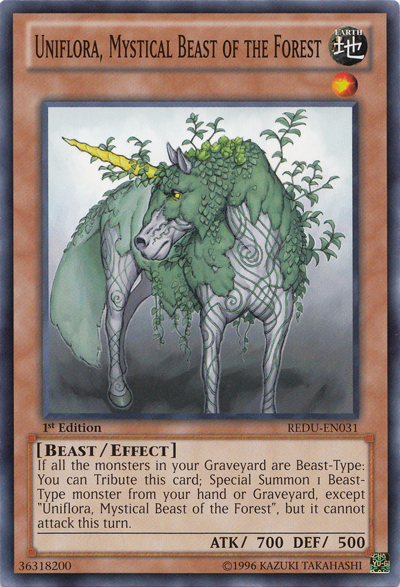 Uniflora, Mystical Beast of the Forest [REDU-EN031] Common | Devastation Store