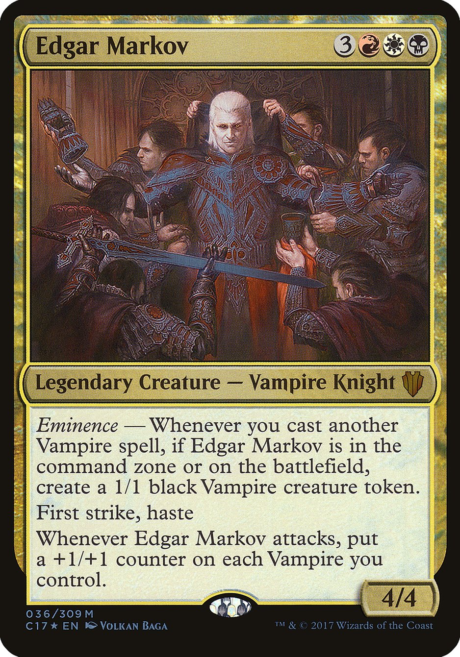 Edgar Markov (Oversized) [Commander 2017 Oversized] | Devastation Store