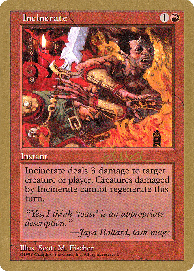 Incinerate (Paul McCabe) [World Championship Decks 1997] | Devastation Store