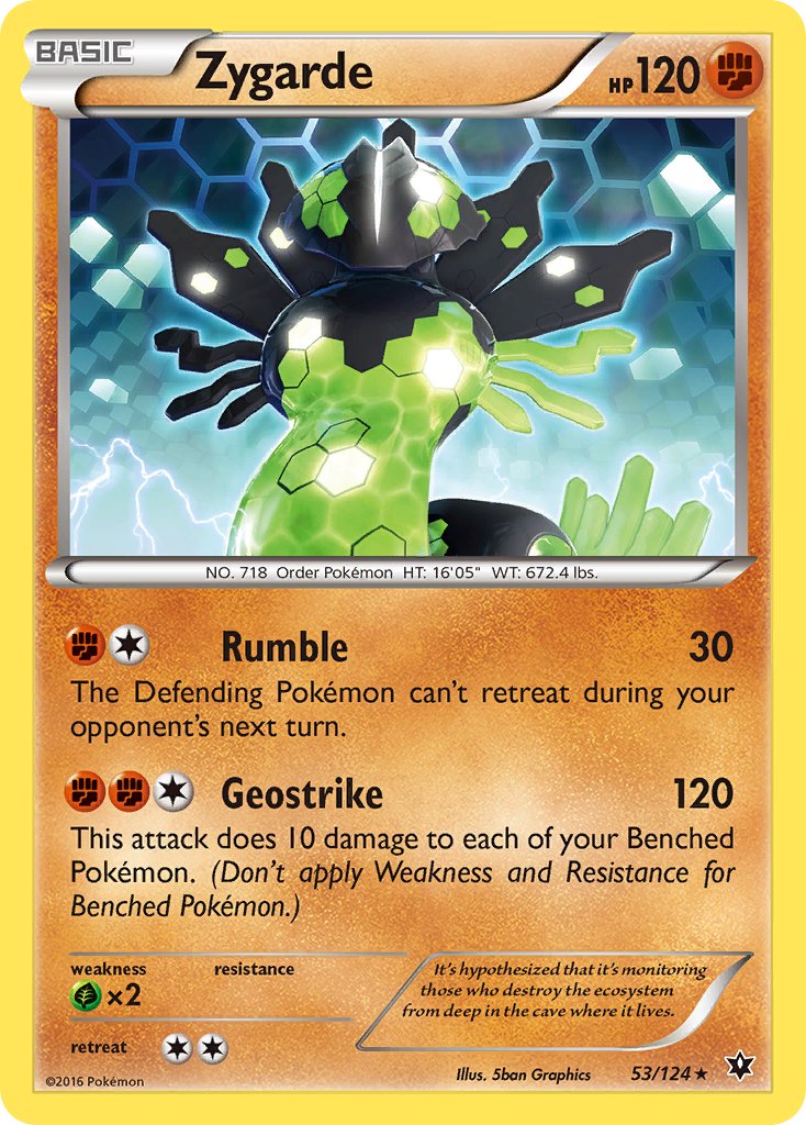 Zygarde (53/124) (Theme Deck Exclusive) [XY: Fates Collide] | Devastation Store