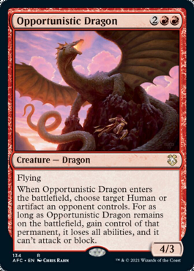 Opportunistic Dragon [Dungeons & Dragons: Adventures in the Forgotten Realms Commander] | Devastation Store