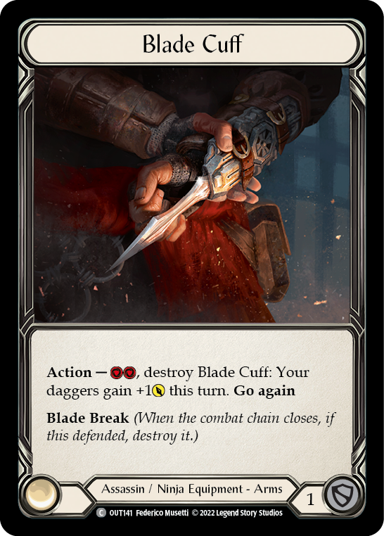 Blade Cuff [OUT141] (Outsiders)  Cold Foil | Devastation Store