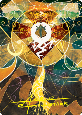 Lightning Bolt Art Card (Gold-Stamped Signature) [Strixhaven: School of Mages Art Series] | Devastation Store
